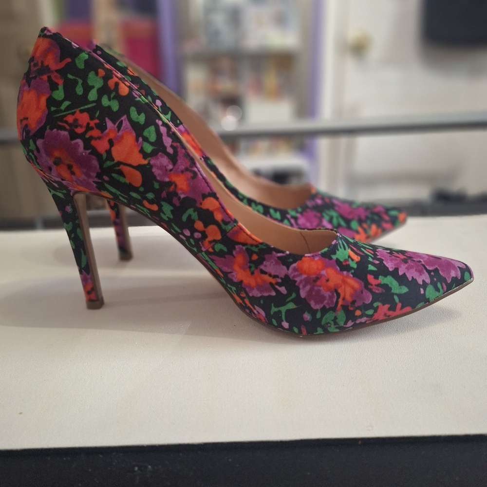Michael Shannon Multicolor Floral Heels